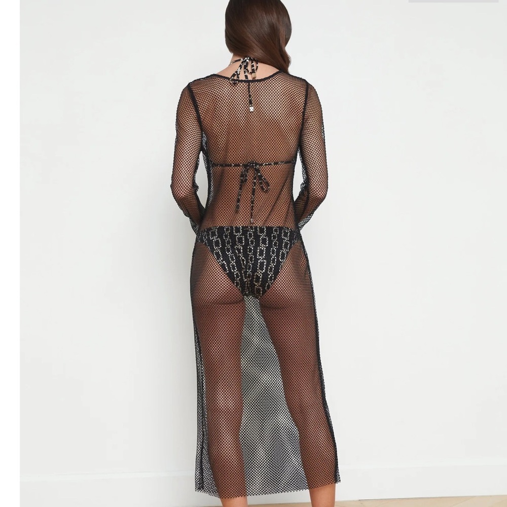 L'AGENCE Sara Mesh Cover-Up Dress - Picture 4 of 12